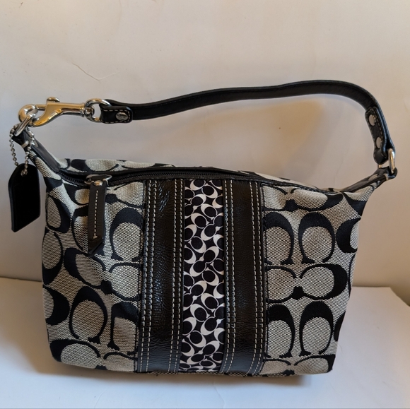 Coach Handbags - Coach Hampton Signature Mini In VGUC